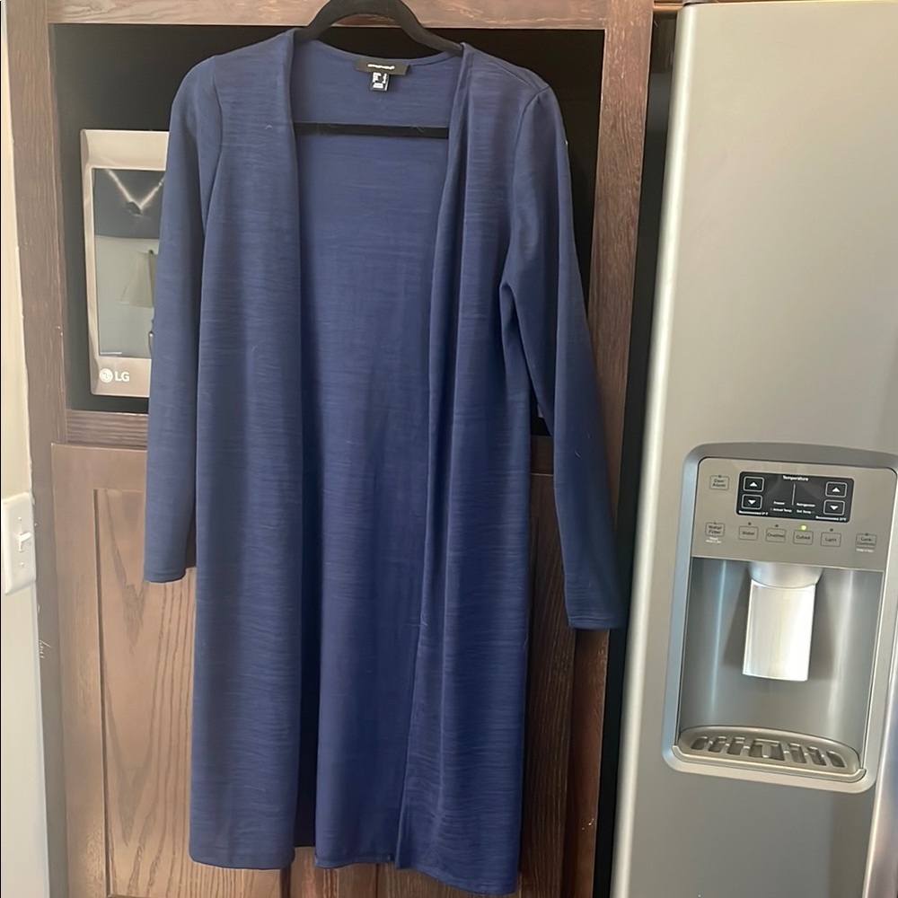 Blue Long Sleeve Cardigan